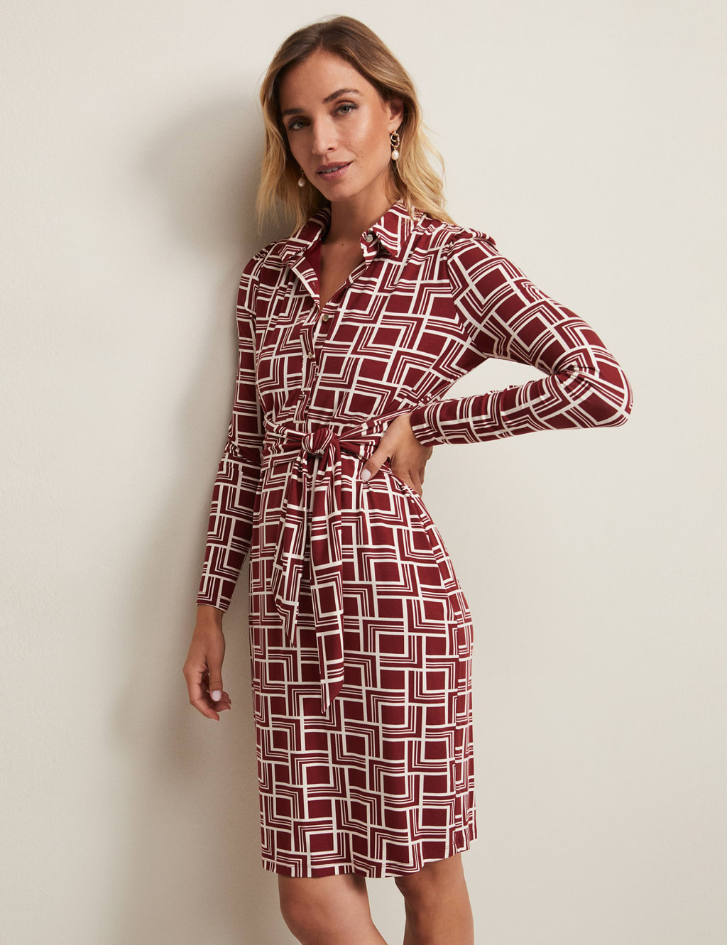 Knee length shirt dress uk online