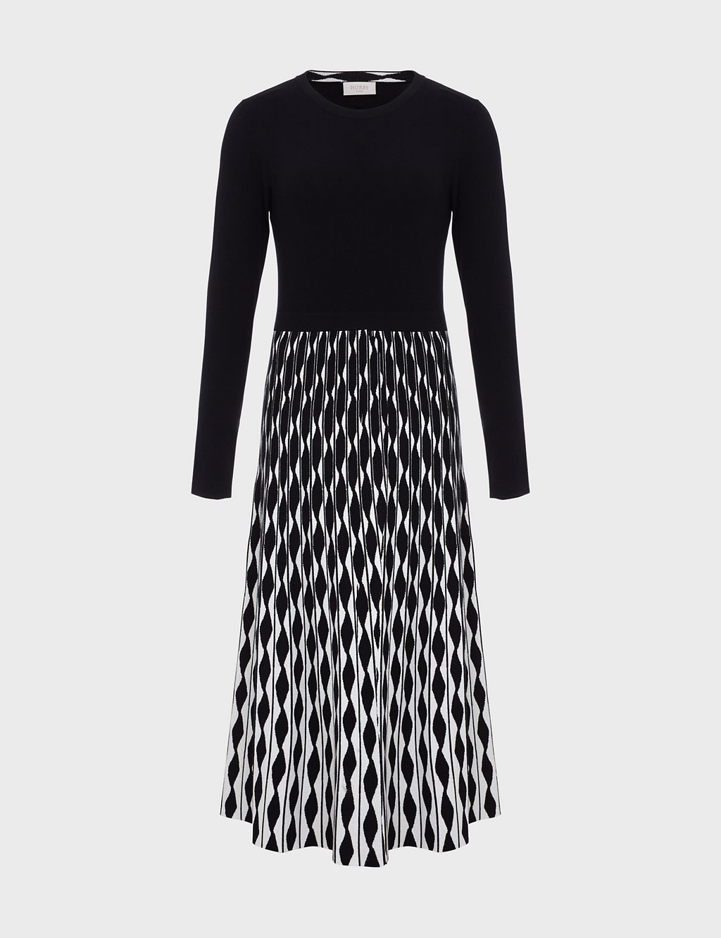 Geometric Knitted Midi Dress 1 of 6