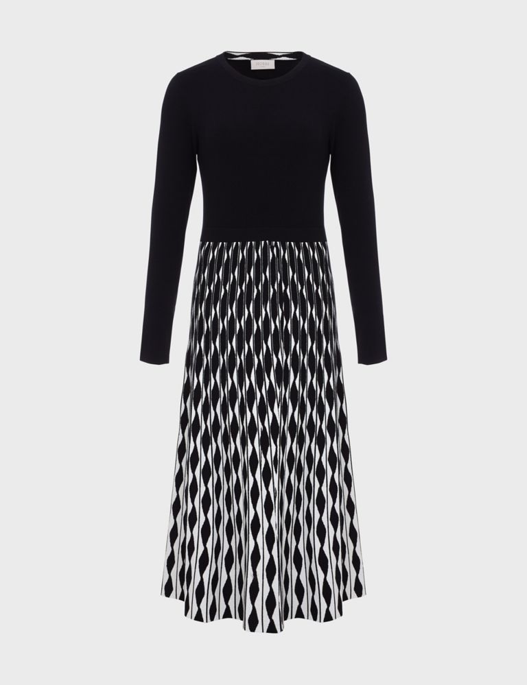 Geometric Knitted Midi Dress 2 of 6