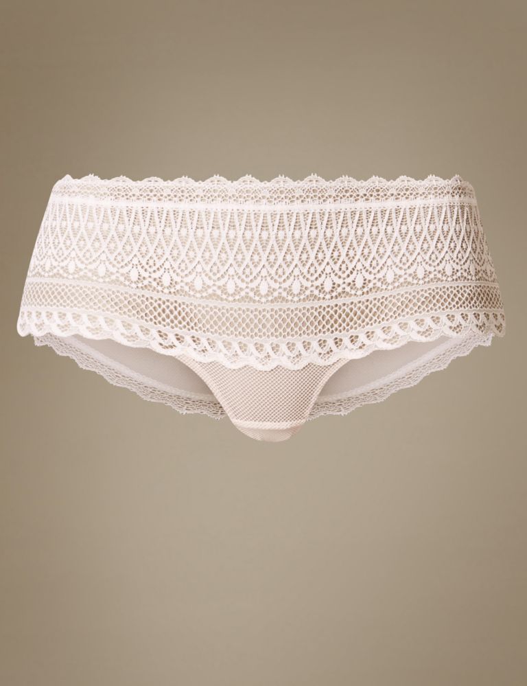 Geometric Lace Low Rise Shorts 2 of 5