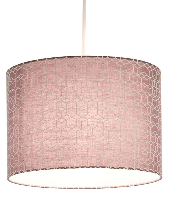 Geometric Patterned Drums Lamp Shade, Patterned Drum Light Shades