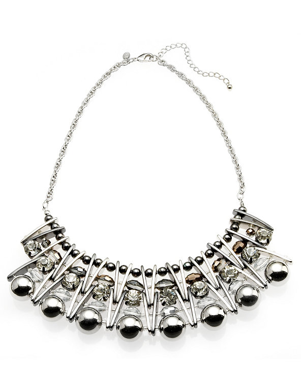 Geometric Plated Collar Necklace Image 1 of 1