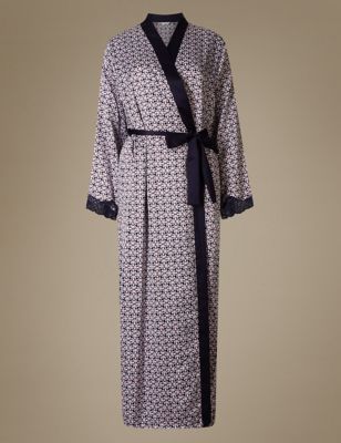 Geometric Print Dressing Gown Image 2 of 4