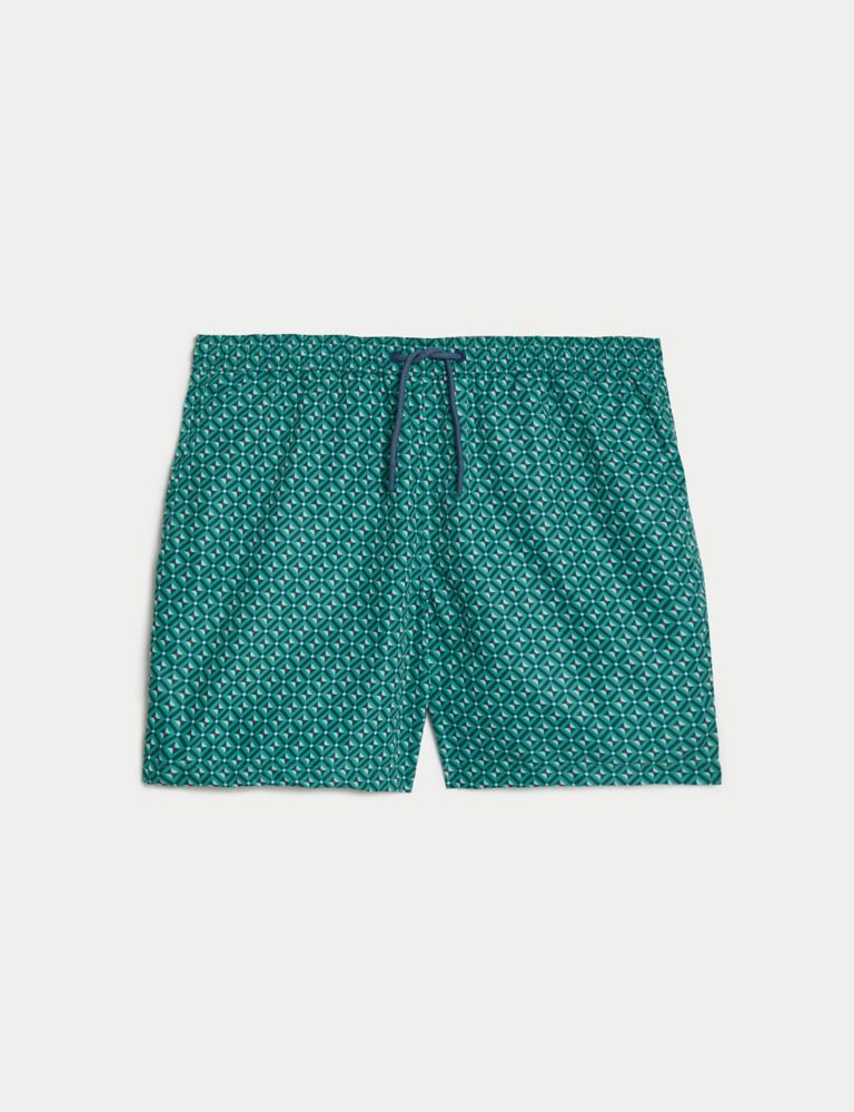 Geometric Print Swim Shorts 2 of 5