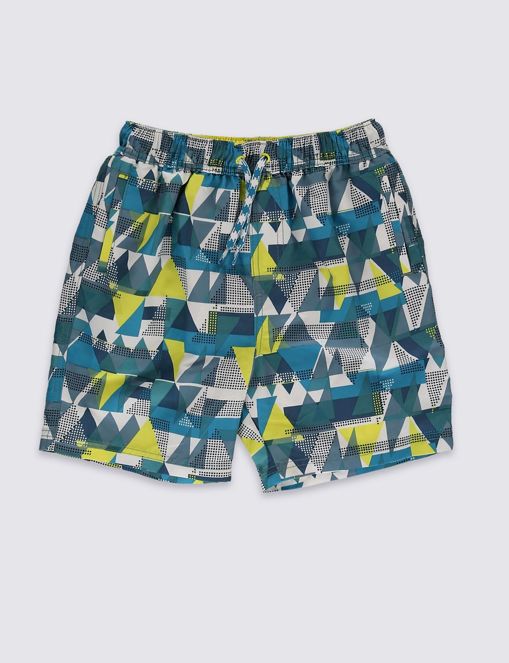 Geometric Print Woven Swim Shorts (5-14 Years) 1 of 2