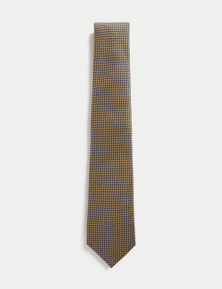 Geometric Pure Silk Tie 1 of 2