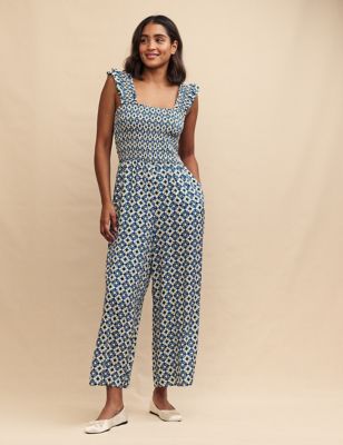 Geometric Strappy Jumpsuit Image 2 of 5