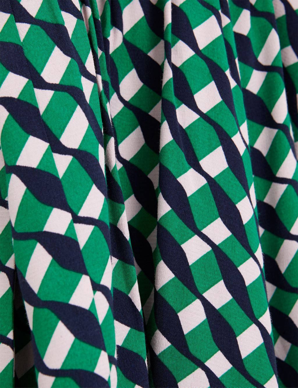 Geometric Tie Waist Midi Shirt Dress 6 of 8