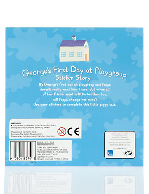 George's First Day at Playgroup Sticker Story Book Image 2 of 4