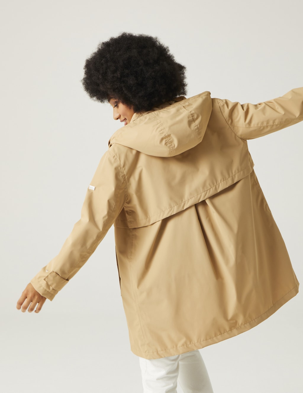 Hooded Funnel Neck Raincoat Regatta M&S