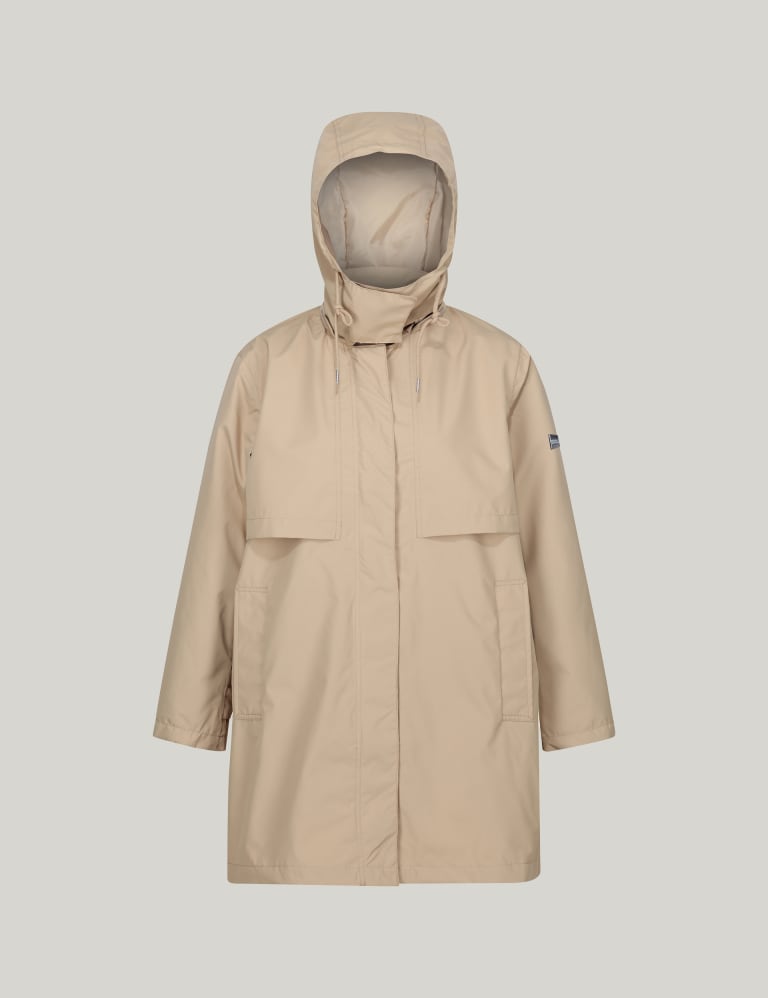 Hooded Funnel Neck Raincoat Regatta M&S