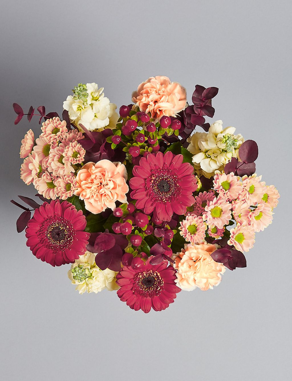 Germini & Stocks Bouquet with Vase 5 of 6