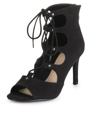 lace up ghillie heels