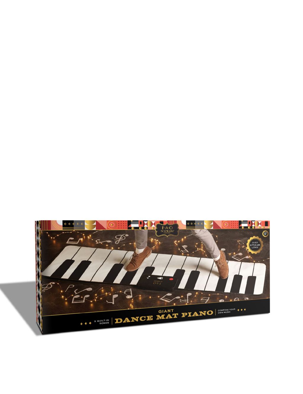 FAO Schwarz Toy Piano Dance Mat 53x17.7 by MerchSource