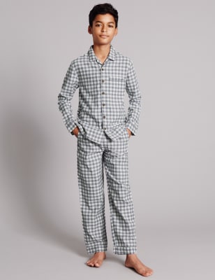 Boys 2025 checked pajamas