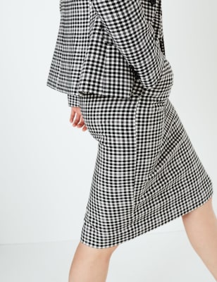 Gingham Pencil Skirt | M&S Collection | M&S