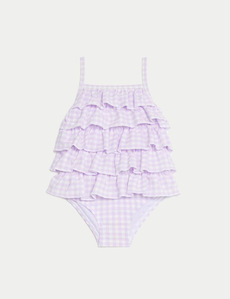 Gingham Swimsuit (0-3 Yrs) 1 of 3
