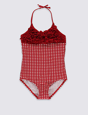 Gingham Swimsuit with Lycra® Xtra Life™ (3-14 Years) Image 2 of 3