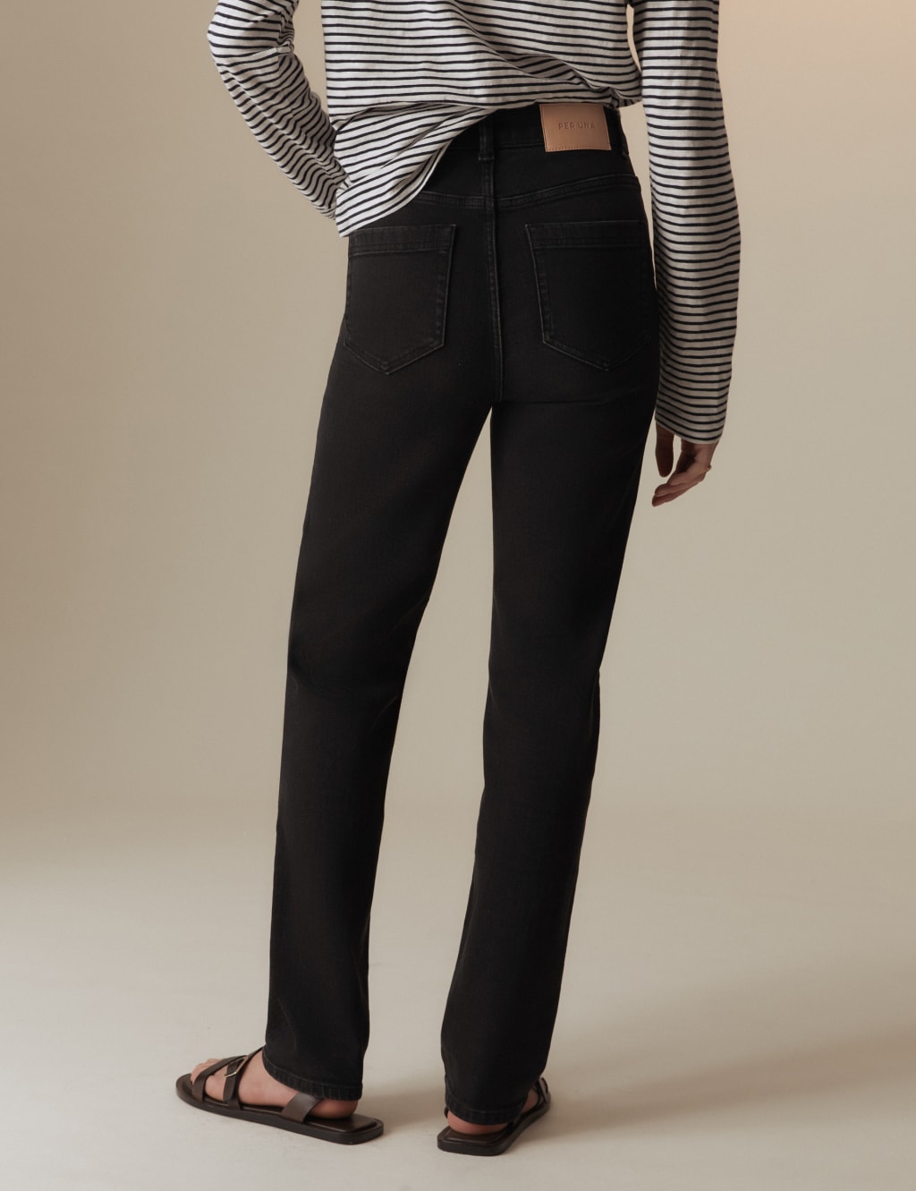Girlfriend Mid Rise Straight Leg Jeans Per Una M S