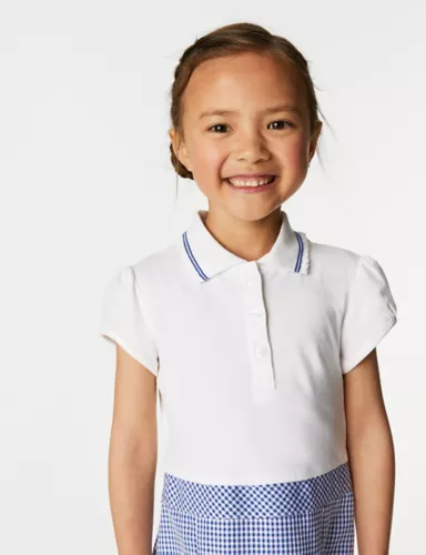 Girls' 2 in 1 Gingham Pleated School Dress (2-14 Yrs) 3 of 5