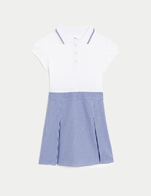 red gingham school blouse