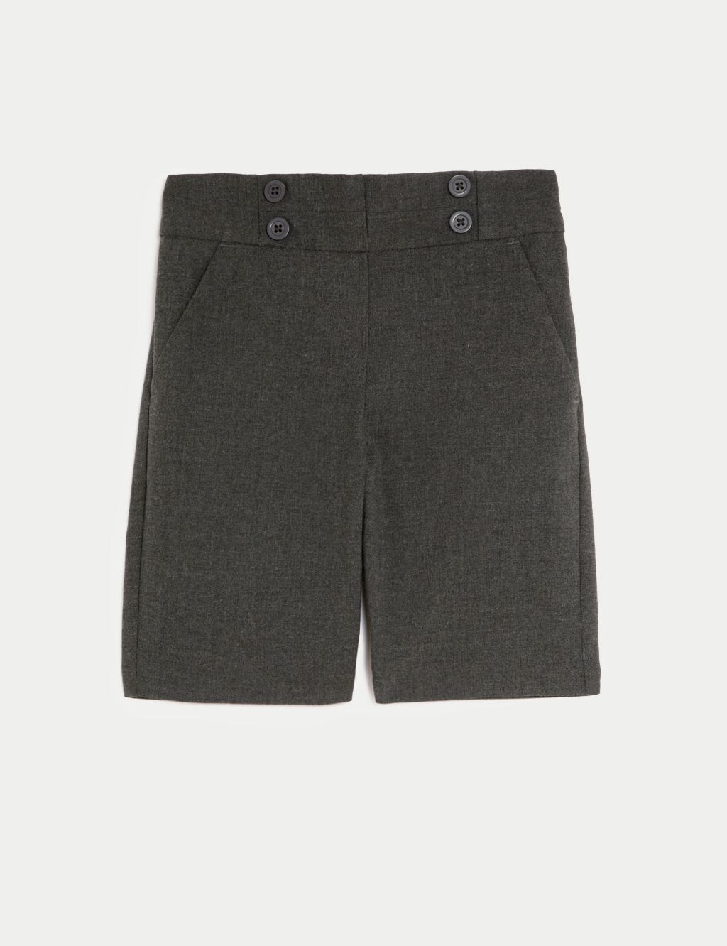 Girls' Button Front School Shorts (2-16 Yrs) 1 of 5