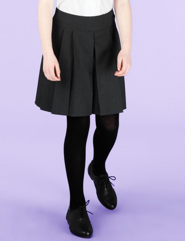Girls' Button Waist Pleat Skirt with Stormwear+™ 1 of 7