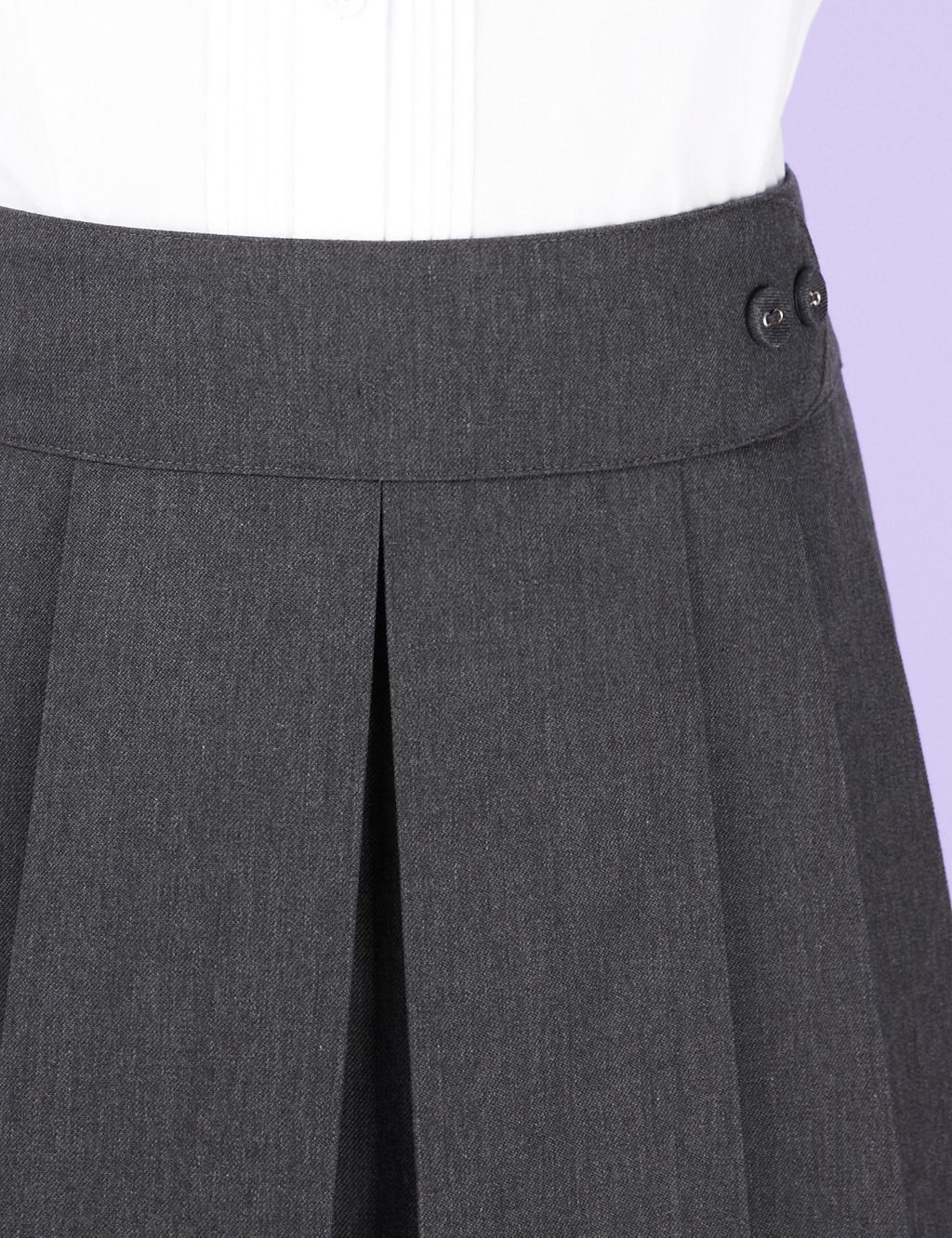 Girls' Button Waist Pleat Skirt with Stormwear+™ 4 of 7