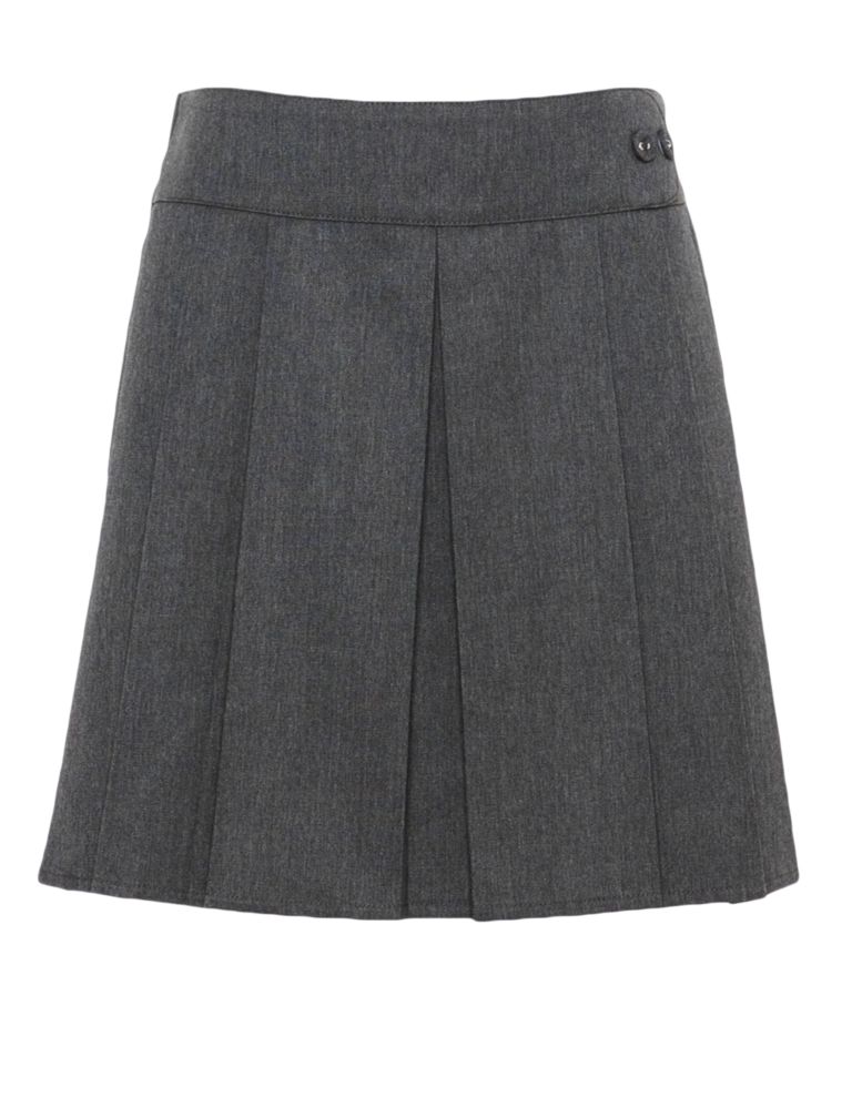 Girls' Button Waist Pleat Skirt with Stormwear+™ 2 of 7