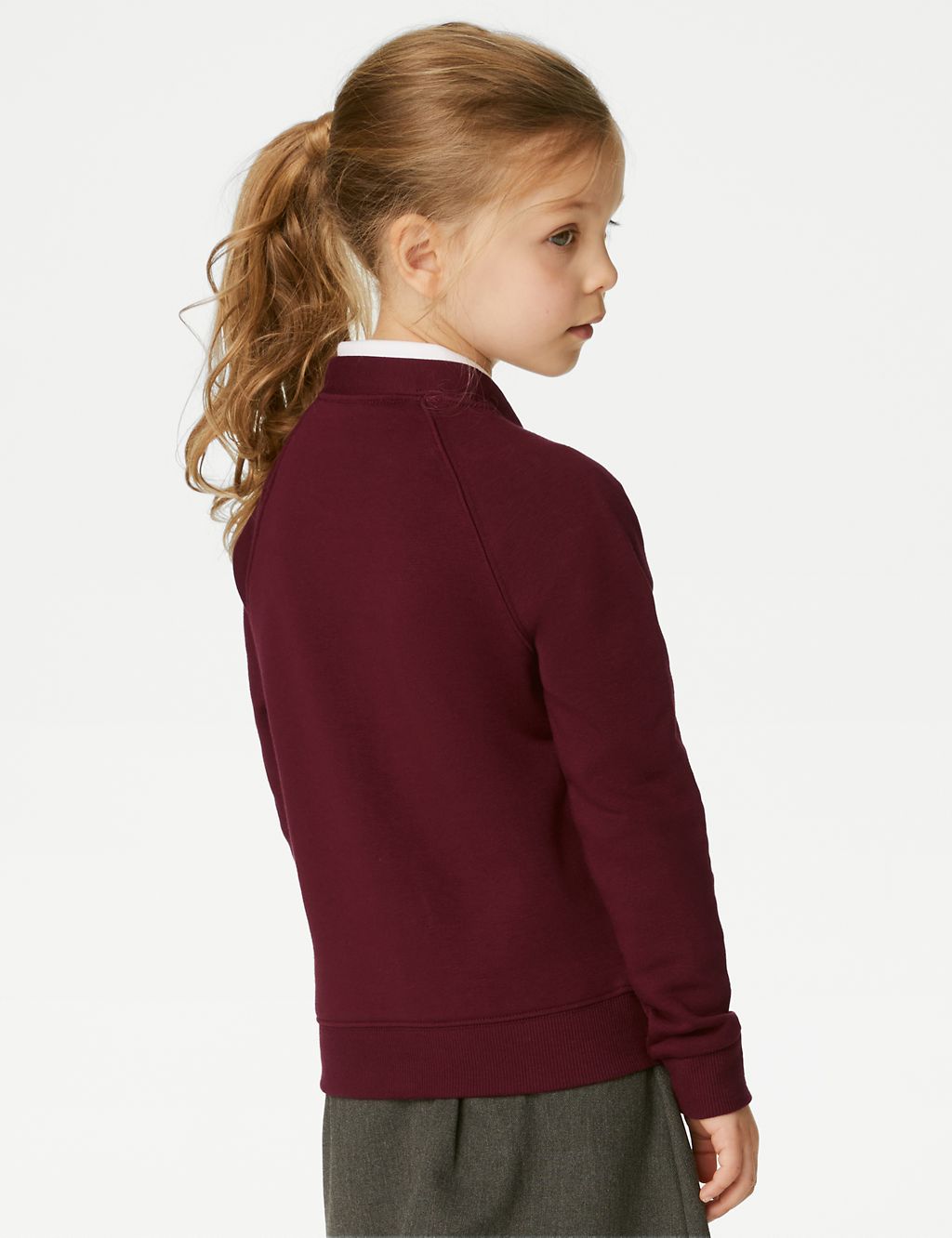 Girls' Cotton Regular Fit School Cardigan (2-16 Yrs) 4 of 4