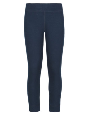 Girls' Cotton Rich Sports Cropped Pant with Active Sport™ (Older Girls) Image 2 of 4