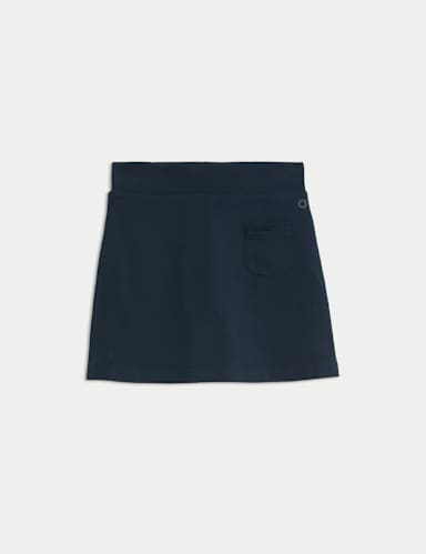 Girls' Cotton with Stretch Sports School Skorts (2-16 Yrs) 2 of 6