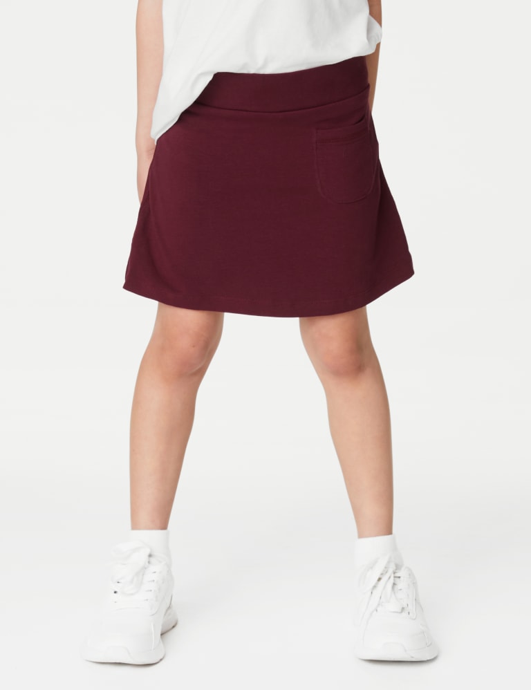 Girls Cotton with Stretch Sports Skorts 2 16 Yrs M S