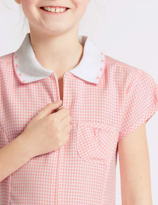 Girls' Gingham Pleated Dress Image 4 of 4