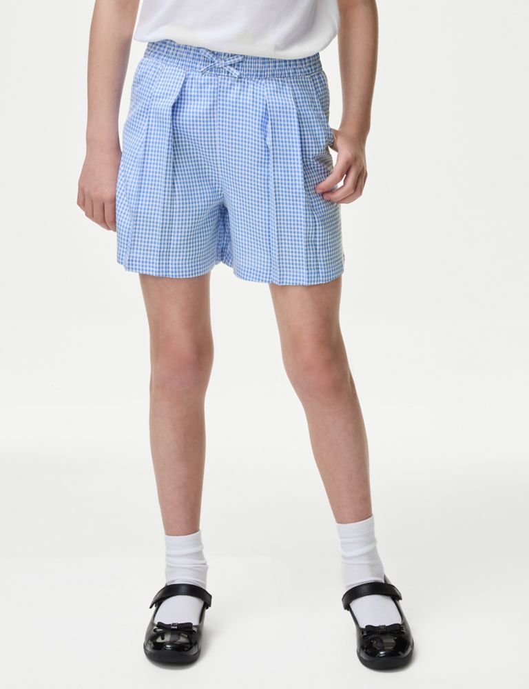 Girls' Gingham School Shorts (2-14 Yrs) 4 of 5