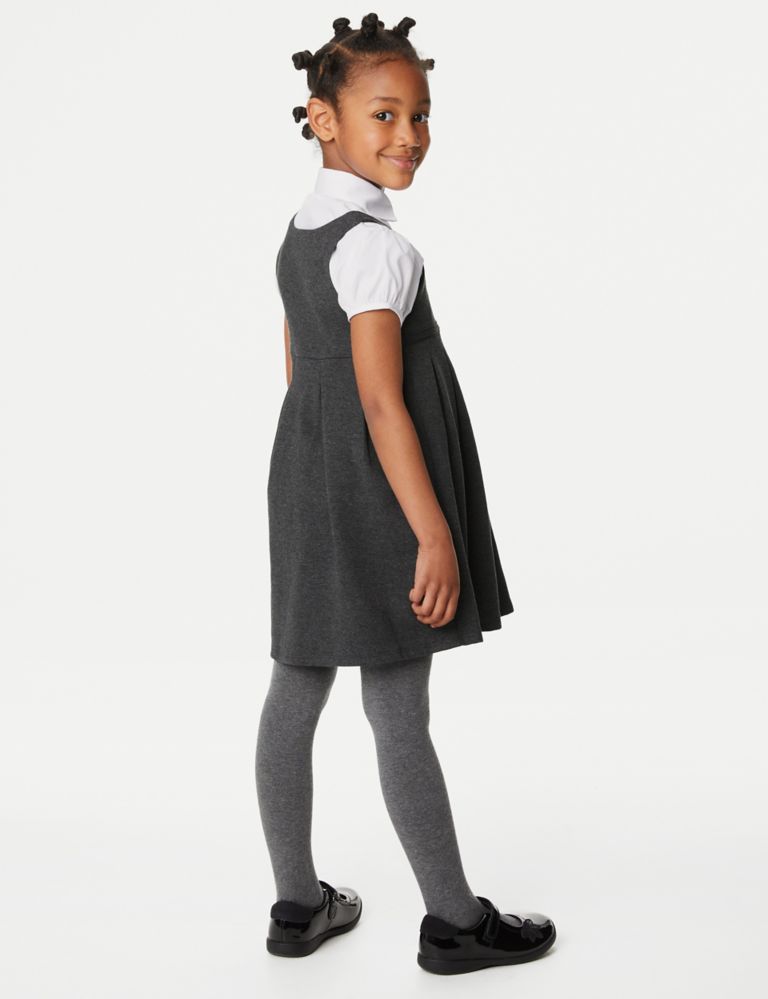 Girls' Jersey Bow School Pinafore (2-12 Yrs) 4 of 6