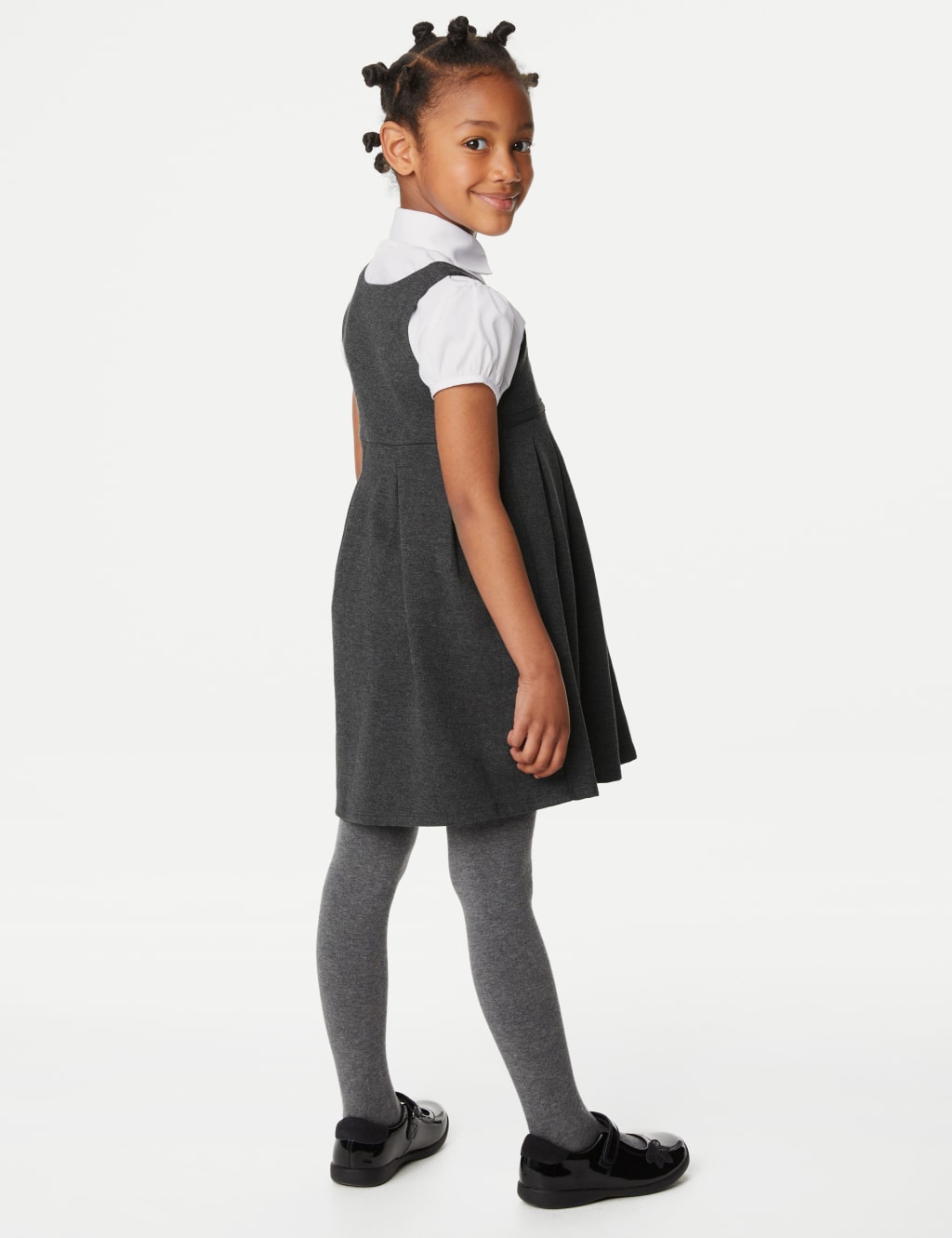 Girls' Jersey Bow School Pinafore (2-12 Yrs) 4 of 7