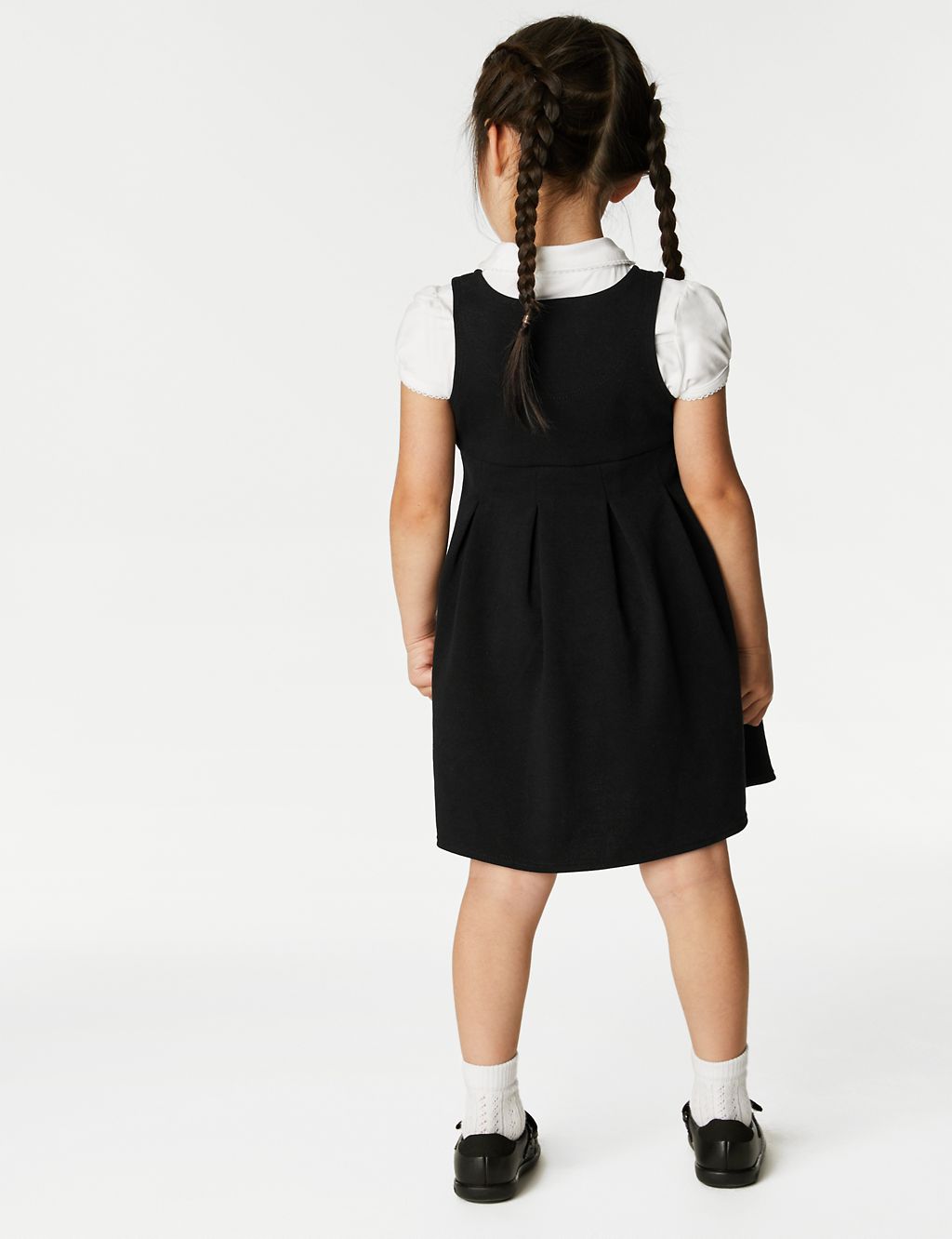 Girls' Jersey Bow School Pinafore (2-12 Yrs) 4 of 5