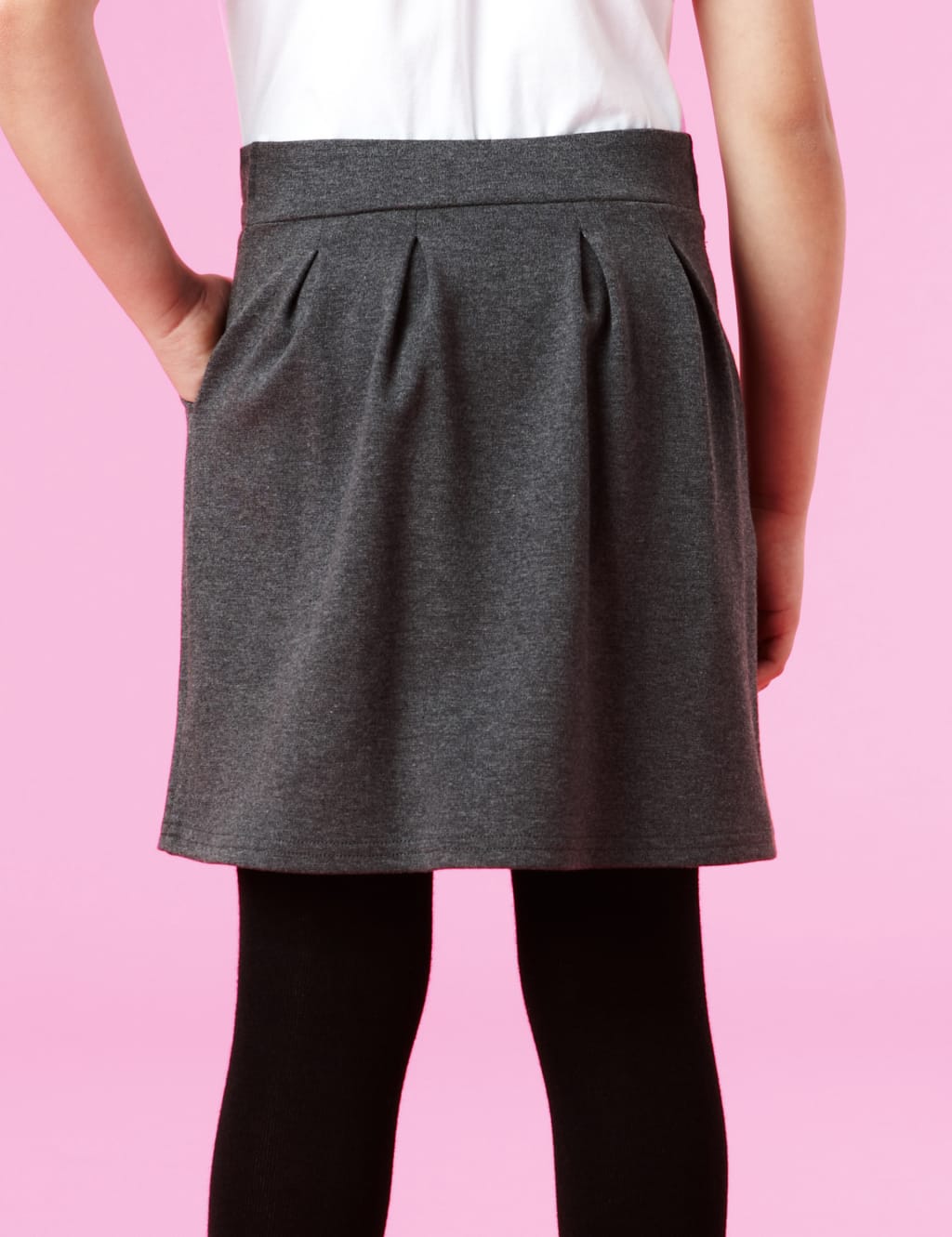 Girls' Knitted Skirt with Bow Feature M&S