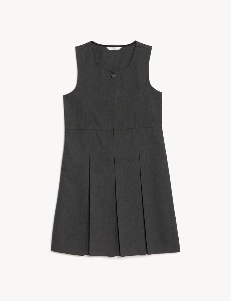 Girls' Longer Length Pleated School Pinafore (2-12 Yrs) | M&S ...