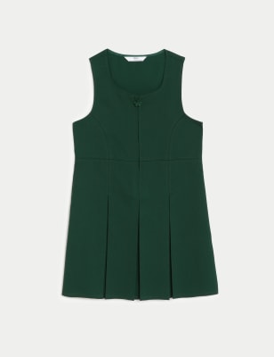 Girls' Permanent Pleats School Pinafore (2-12 Yrs) Image 2 of 5