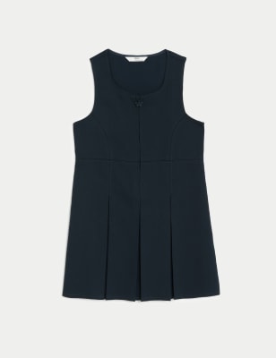 Girls' Permanent Pleats School Pinafore (2-12 Yrs) Image 2 of 5