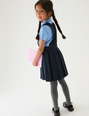 maroon school pinafore
