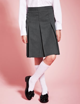 School Uniform Girls Pleated Skirt Below the Knee