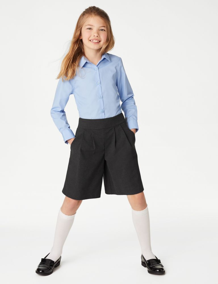 Girls' Pleat Front School Culottes (2-18 Yrs) 1 of 5