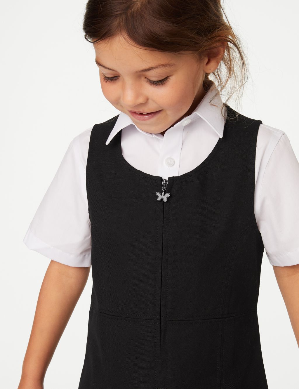 Girls' Pleated School Pinafore  (2-12 Yrs) 2 of 5