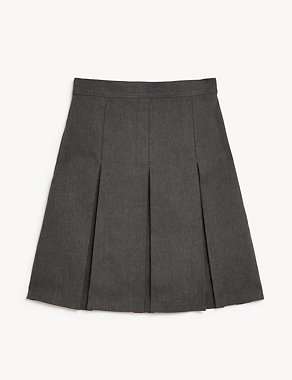 Girls' Plus Fit Permanent Pleats School Skirt (2-18 Yrs) Image 2 of 5