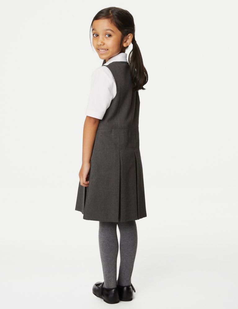 Girls' Plus Fit Pleated School Pinafore (2-12 Yrs) 4 of 4