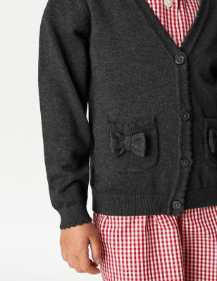 navy school cardigan with pockets