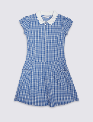 cotton gingham school dress